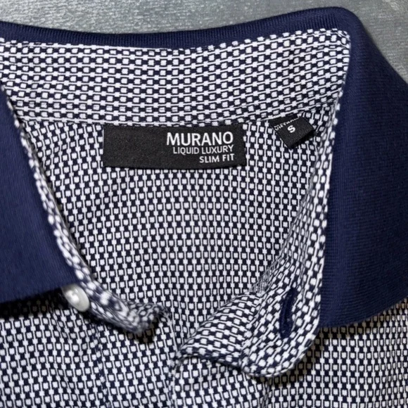 Murano Men's Blue and White Shirt - Picture 7 of 11